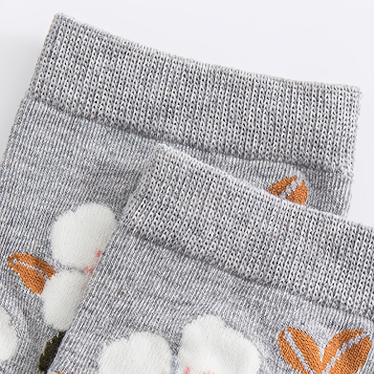 5 Pairs Womens Floral Cotton Socks Vintage Patterned Crew Socks