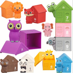 Educational Toy 10 Animal Number Matching Handheld Doll Set