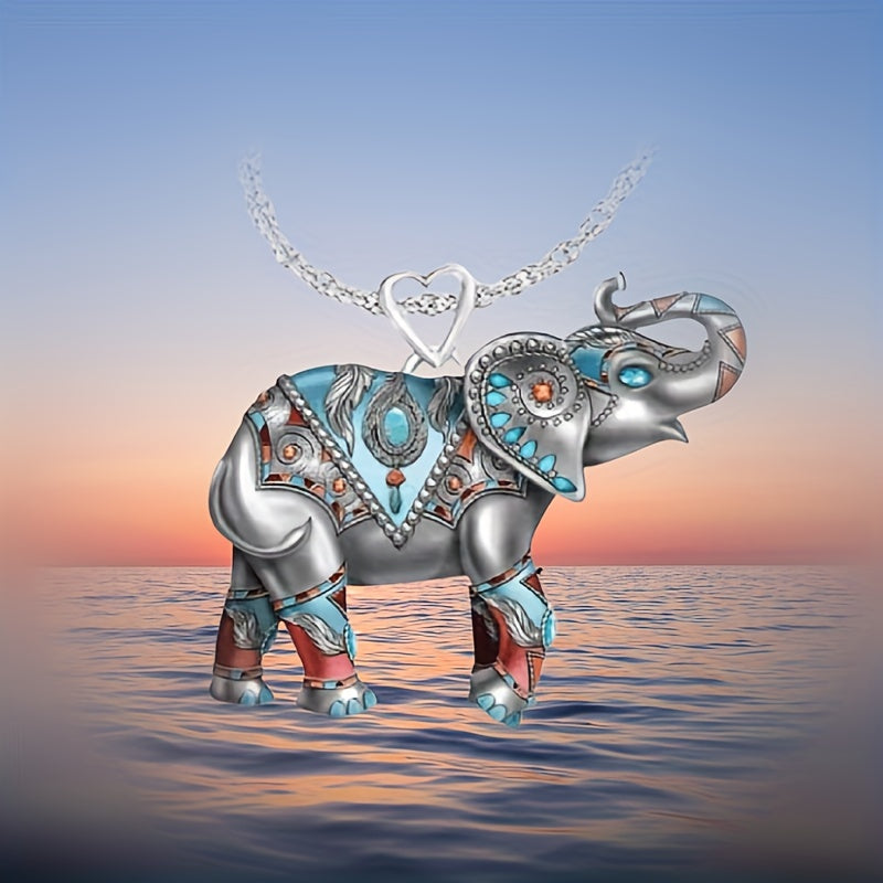 Elephant Pendant Necklace Jewelry Accessories Men Women
