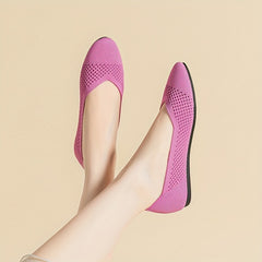 Women's Knit Flat Shoes Soft Sole Slip On Casual Shoes
