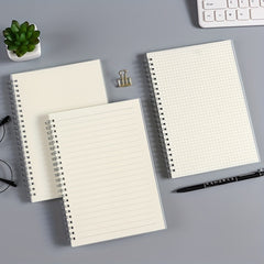 Transparent Hardcover Ruled Spiral Notebook Lined Journal Writing Diary