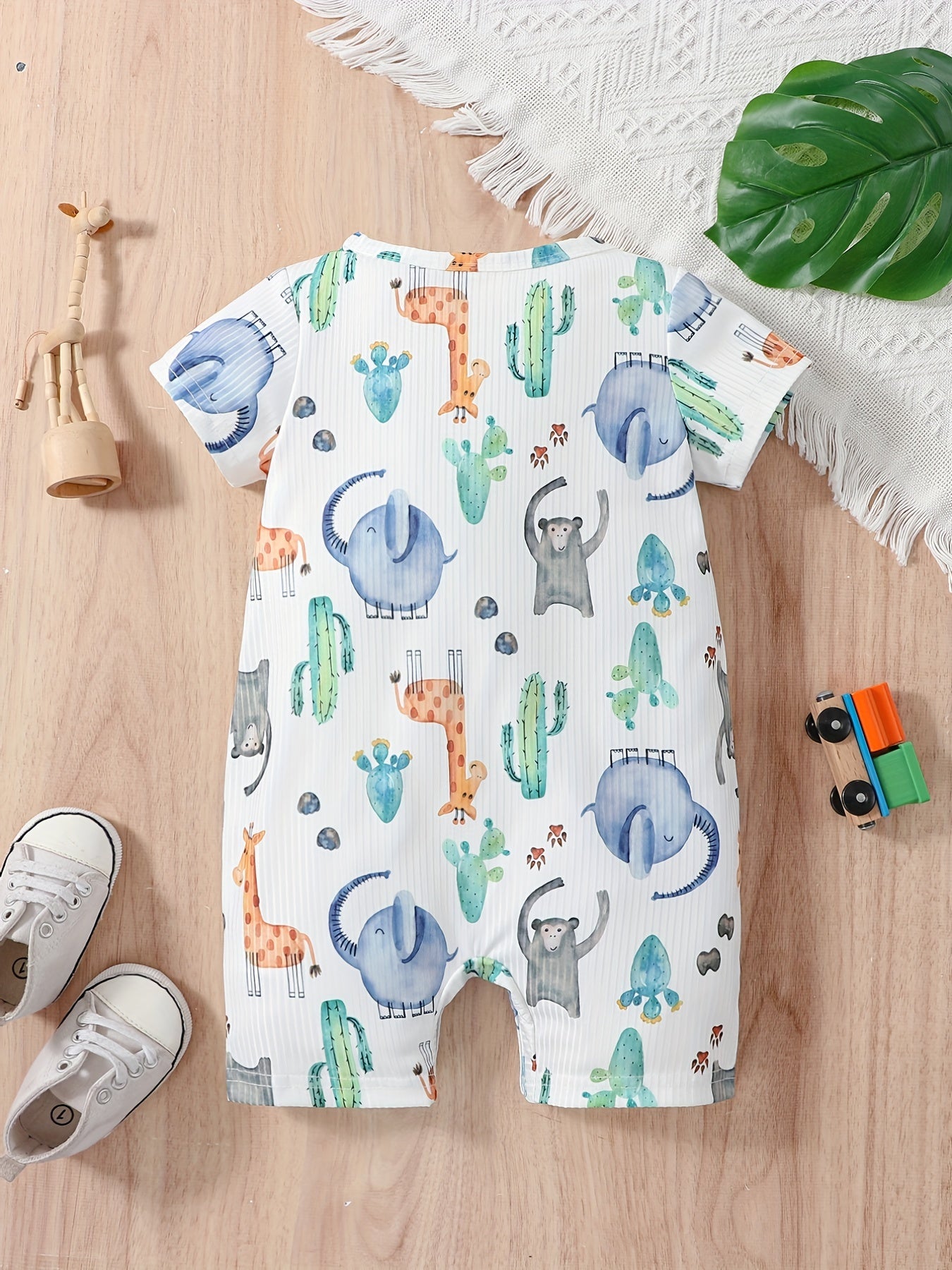 Cute Animal Print Romper for Baby - Perfect Summer Outfit