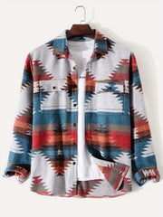 Ethnic Style Men's Long Sleeve Shirt For Autumn