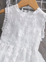 Lace Embroidered Tank Dress & Mesh Princess Dress
