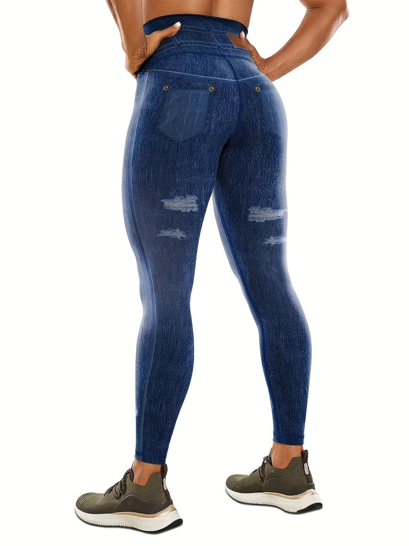 Women's Yoga Leggings Fitness Tummy Control High Waist Stretch Leggings