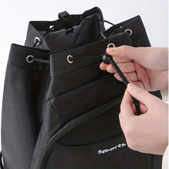 Sports Drawstring Backpack with Wet/Dry Compartments Shoe Storage