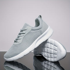 Soft Thick Bottom Mesh Breathable Flying Woven Shoes