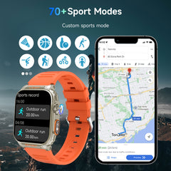 Unisex Smart Watch LED Flashlight Fitness Tracker