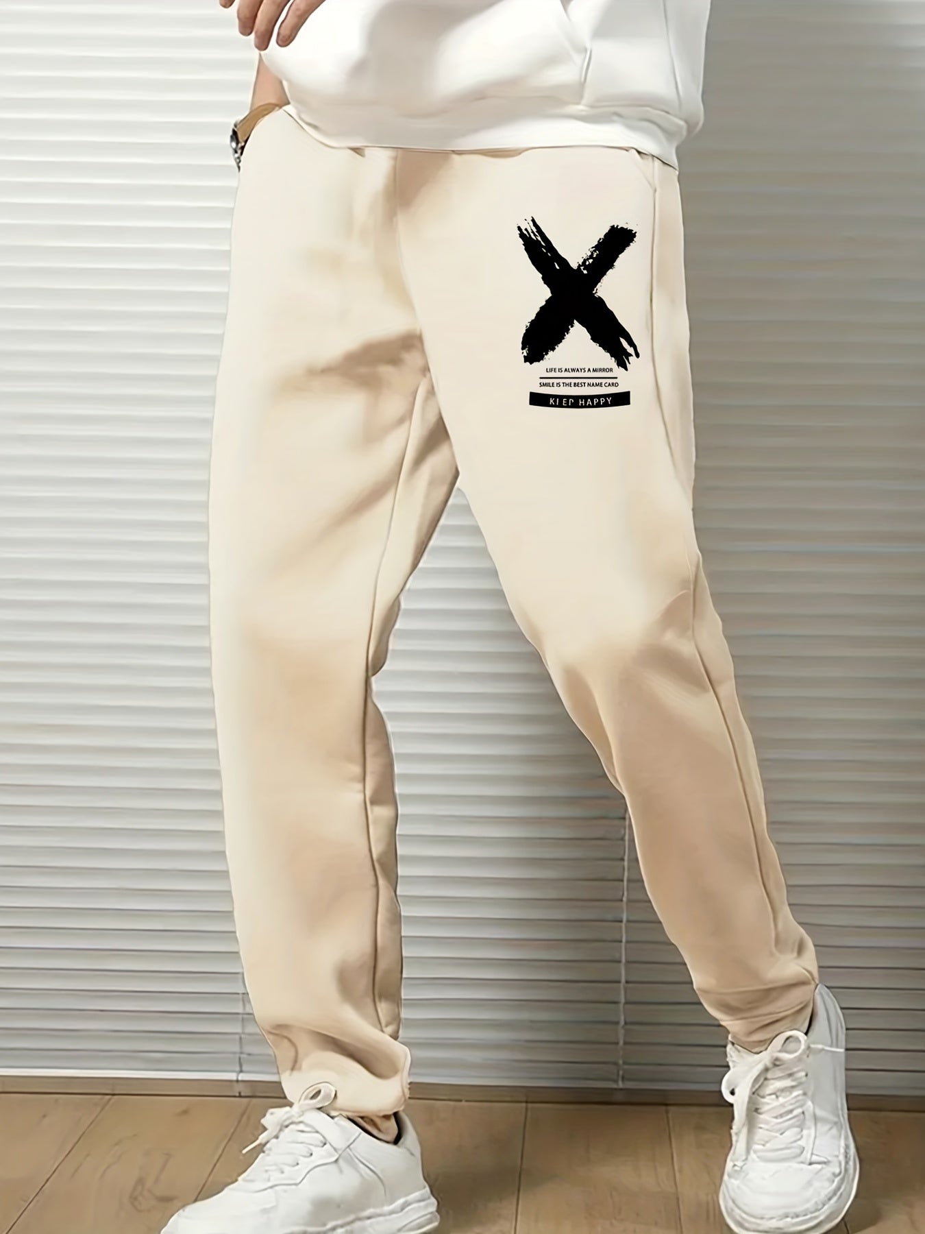 Men's Drawstring Sweatpants Comfy Jogger Pants