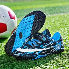 Kids TF Cleats Lightweight Non-slip Football Shoes