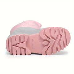 Girls' High Top Snow Boots Warm Cozy Non-slip Plush Outdoor Shoes