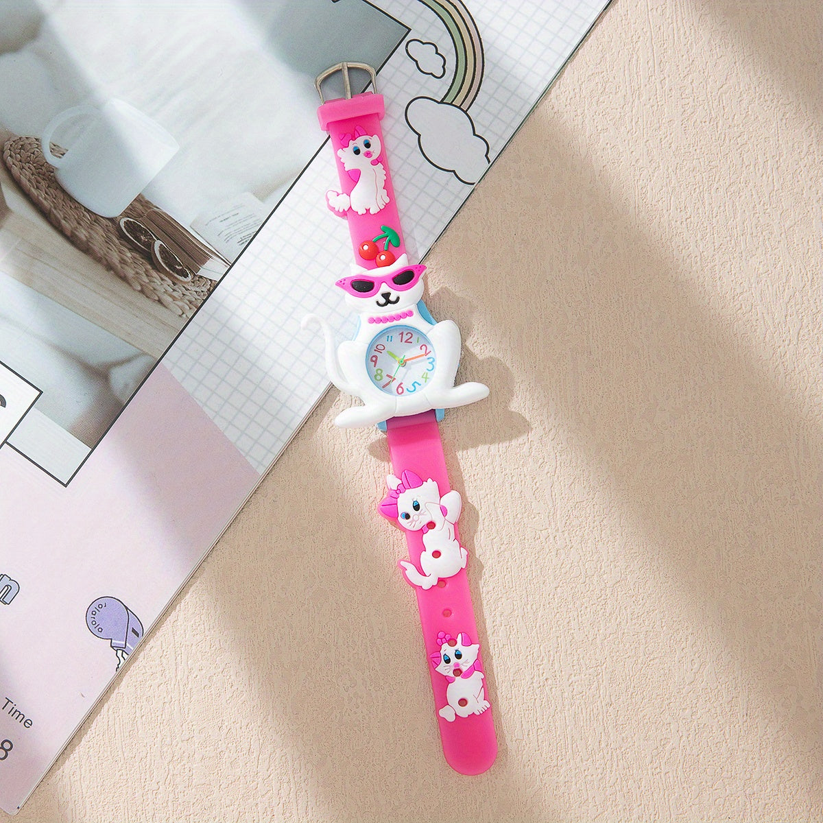 Adorable Kitten Casual Watch