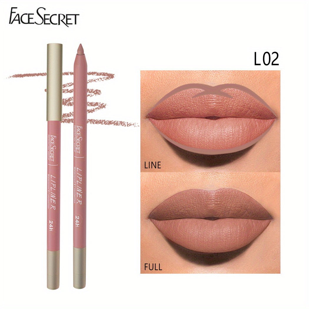 12 Colors Lip Liner Pen Waterproof Sweatproof Correcting Lip Liner Crayon