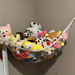 Pink Corner Hanging Organizer for Stuffed Animals