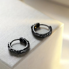 Chinese Style Embossed Earrings - Holiday Party Boys Accessories