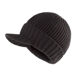 Striped Knitted Baseball Cap Winter Outdoor Hat