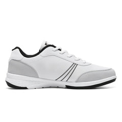 Men's Solid Sneakers Non Slip Lace Up Casual Soft Sole Shoes