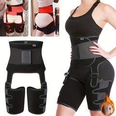 Waist Trainer Trimmer Belt Tummy Control Compression Thigh Wrap Cincher