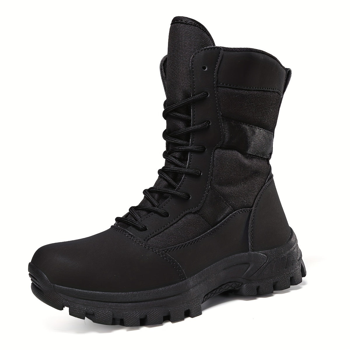 Men's Camo Insulated Hiking Boots High Top Durable Non Slip Lace Up Shoes