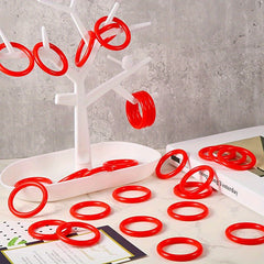 25 Plastic Carnival Toss Rings Game Set