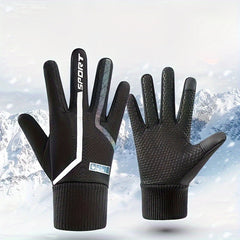 Winter Sports Skiing Warm Gloves For Men Waterproof Thick Gloves