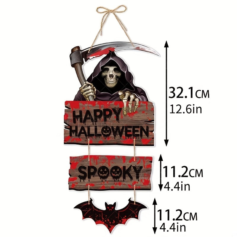 Halloween Party Decoration Pumpkin Bat Door Hanging Ghost Scene Charm