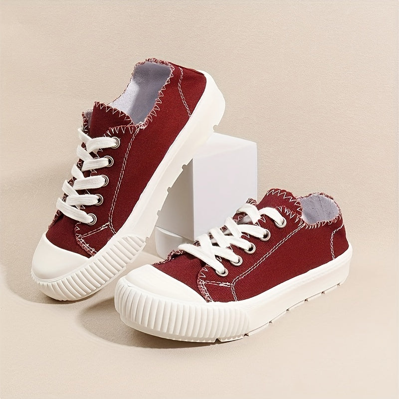 Women's Round Toe Flat Skate Shoes