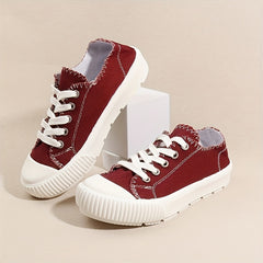 Women's Round Toe Flat Skate Shoes