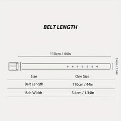 Men's PU Leather Business Belt for Jeans Pants