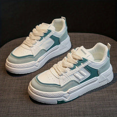 Women's Platform Sneakers Low Top Lace Up Shoes