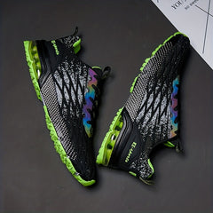 Men's Lace-up Running Sneakers Breathable Athletic Shoes
