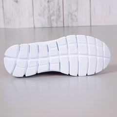 Women's Argyle Textured Athletic Running Shoes Solid Mesh Casual Sneakers