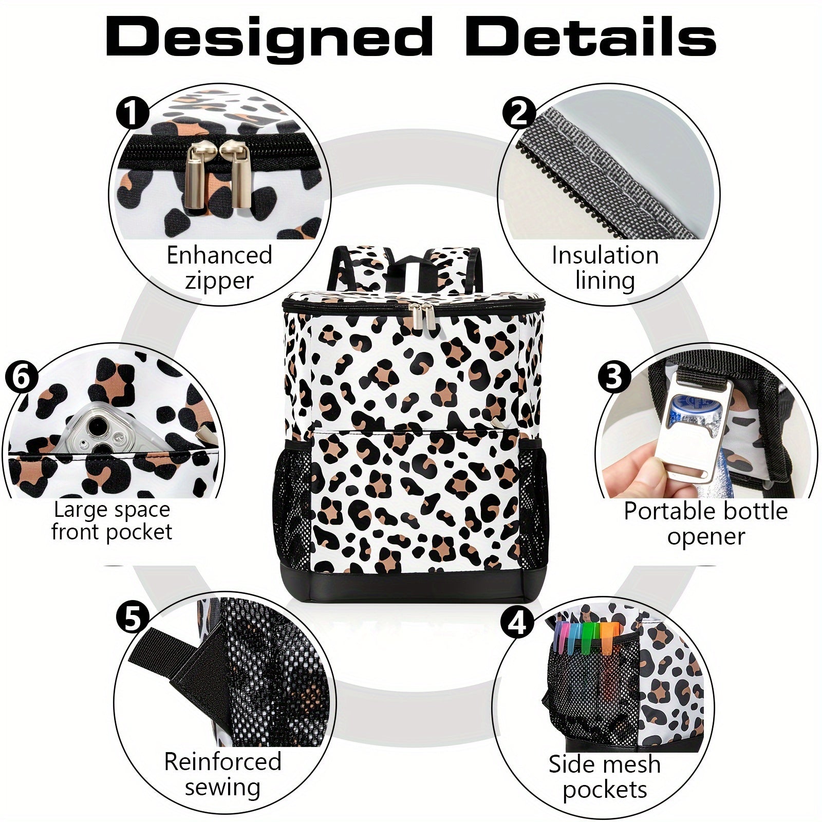 Leak Proof Waterproof Cooler Backpack for Beach Camping Hiking