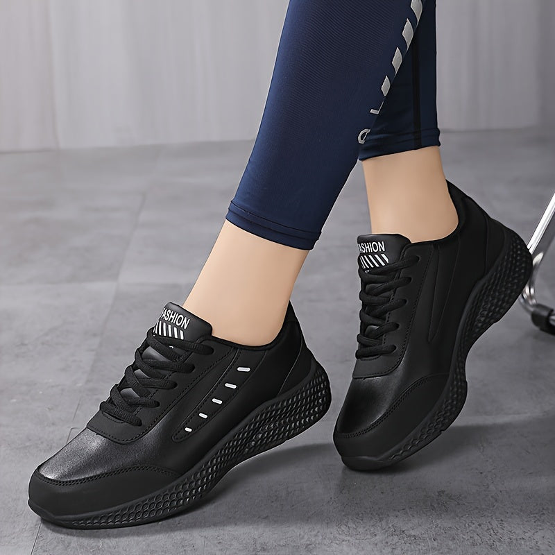 Women's Lightweight Lace-up Running Shoes Non-slip Sneakers