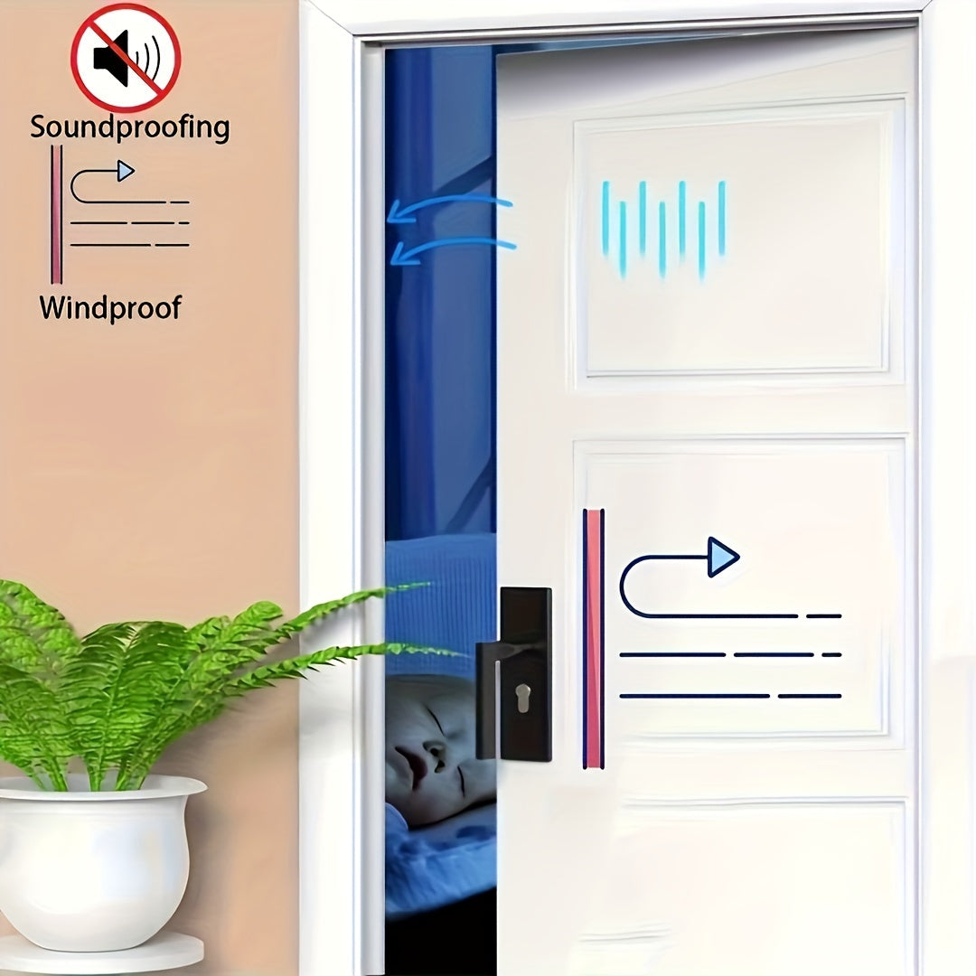 D Shape Door Weather Stripping 10m Self Adhesive Soundproof Seal Strip