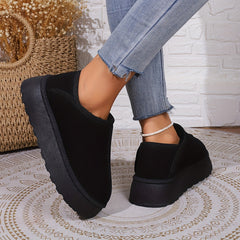 Women's Plush Lined Snow Boots Warm Furry Winter Shoes
