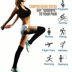 Compression Stockings For Women Men Over the Knee 15-20 mmHg