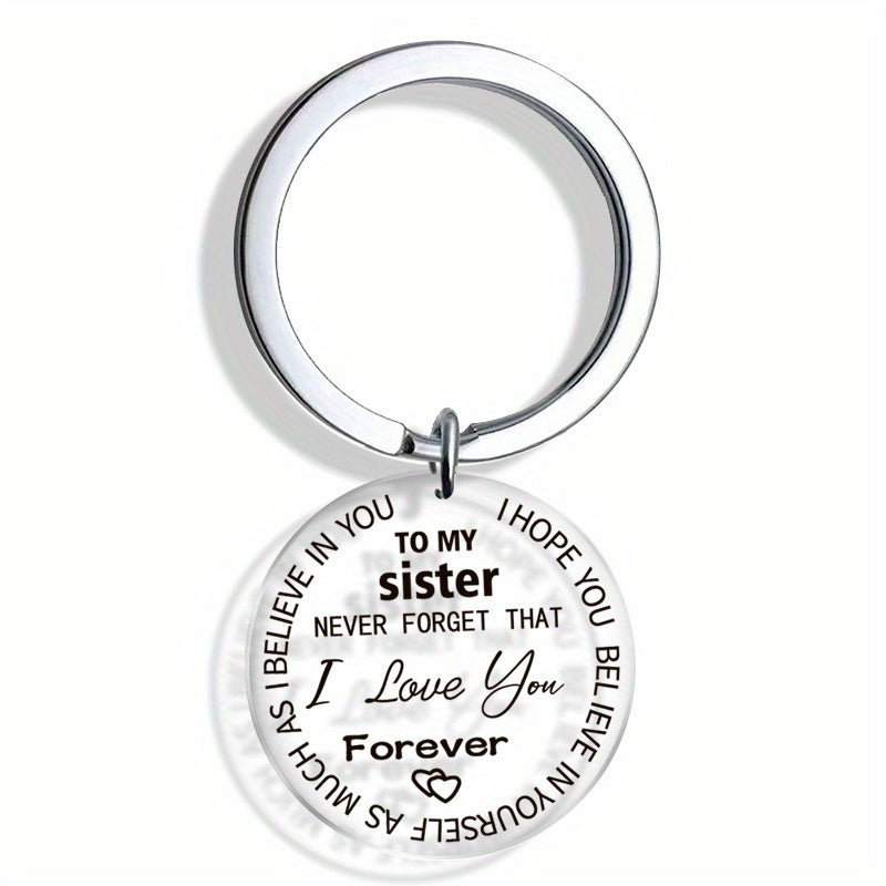 Sister Love Forever Acrylic Key Chain - From Brother