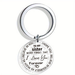 Sister Love Forever Acrylic Key Chain - From Brother