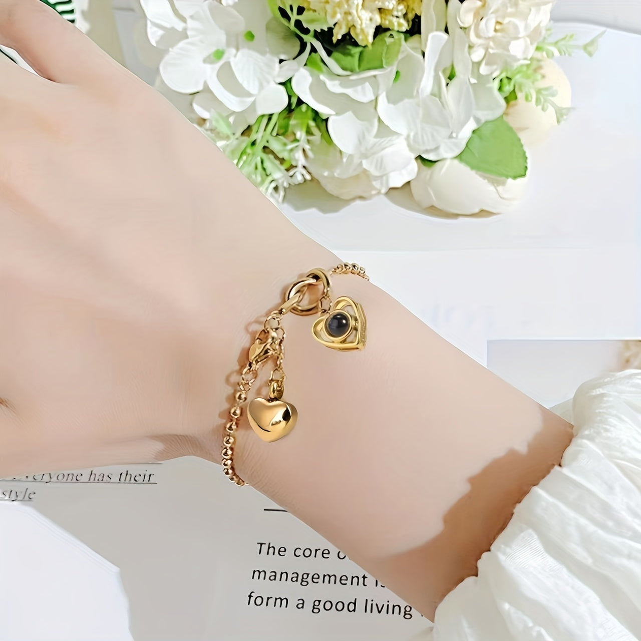 Love Pendant Bracelet Pet Memorial Personalized Handwear Adjustable Bracelet