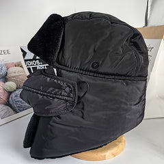 Winter Trapper Hat Outdoor Ski Hat with Face Cover