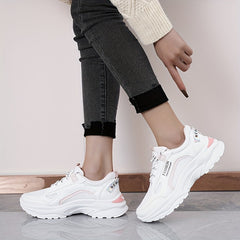 Women's Chunky Sneakers Lace-up Platform Shoes