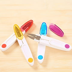 Plastic Handle Safety Sewing Scissors Thread Embroidery Craft Clipper