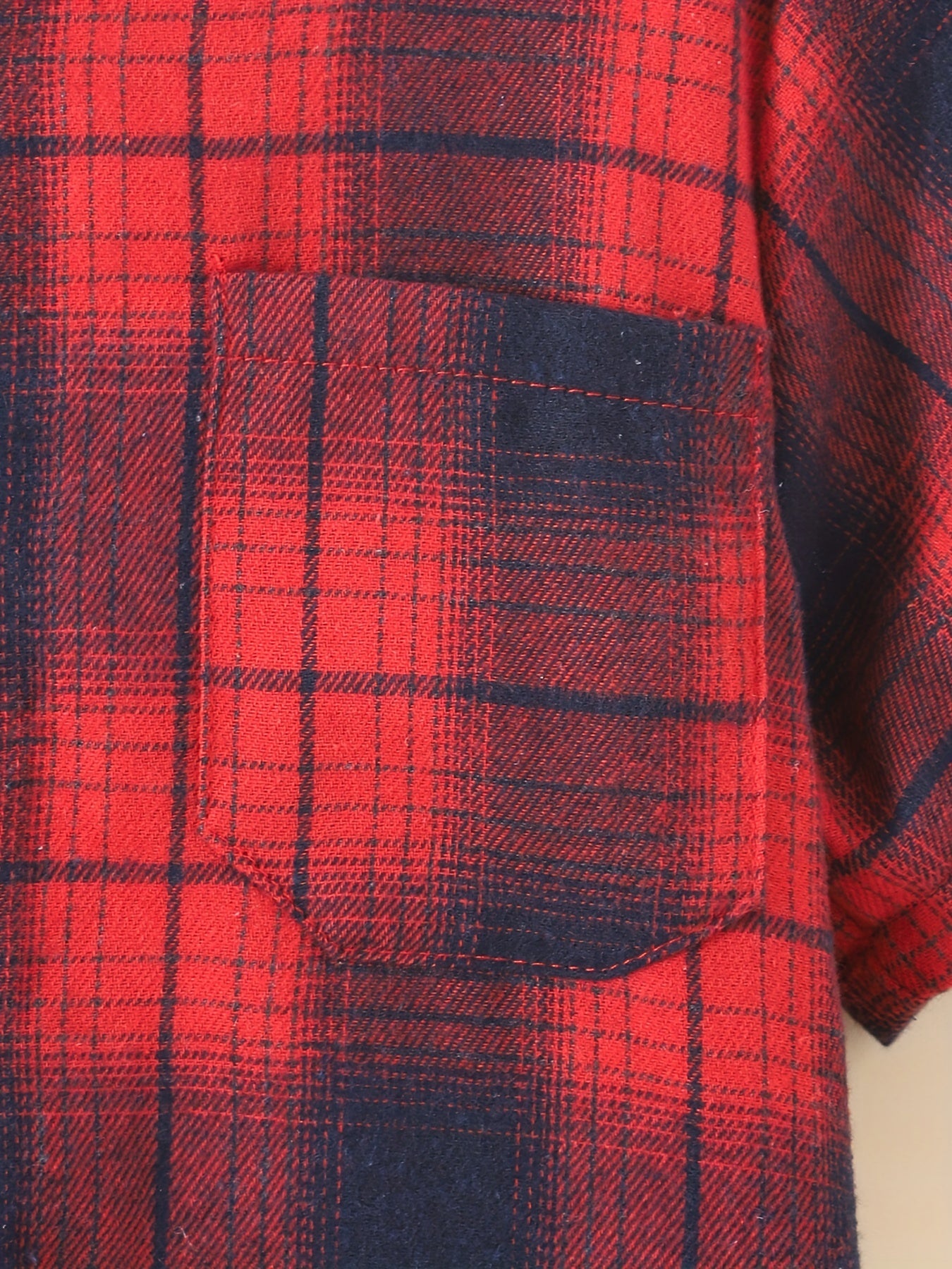 Plaid Hooded Top Short Sleeve Shirt for Boys