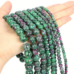Epidote Stone Round Loose Beads For Jewelry Making DIY Bracelet Necklaces