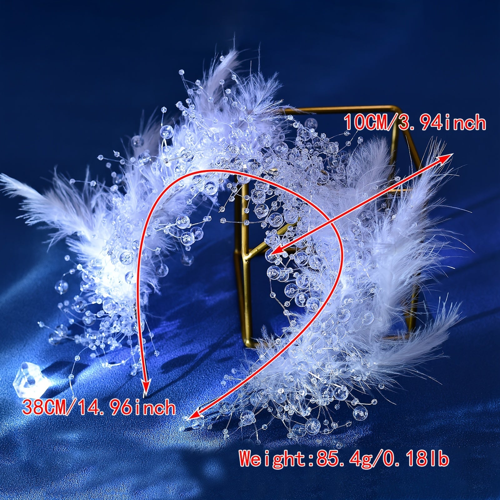 Crystal Headpiece Tassel Headband for Wedding Dress HP725