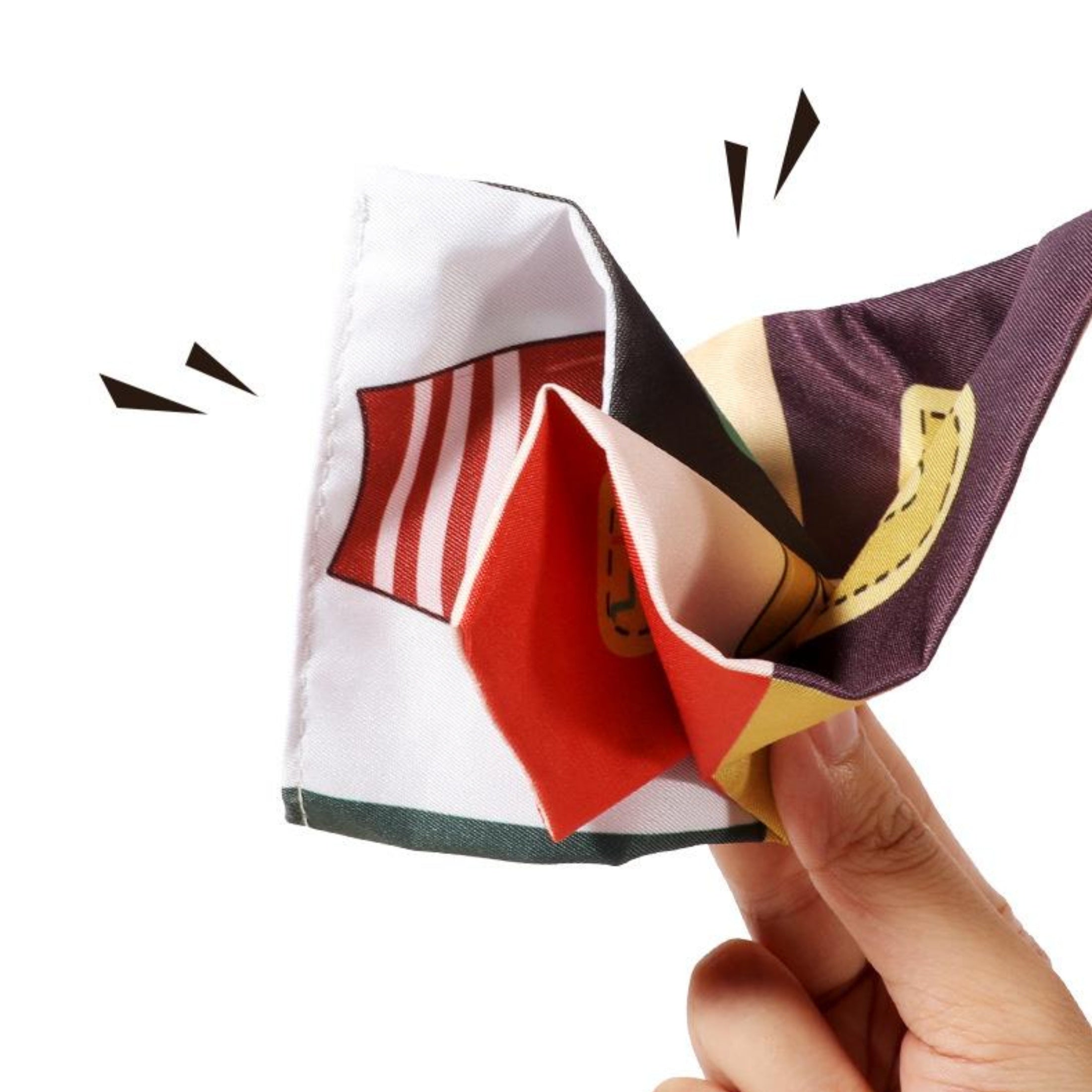 Baby Tissue Box Crinkle Sensory Toys & Rainbow Scarves Set