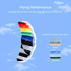 Double Line Soft Sports Kite for Family - Outdoor Flying Kite for Kids