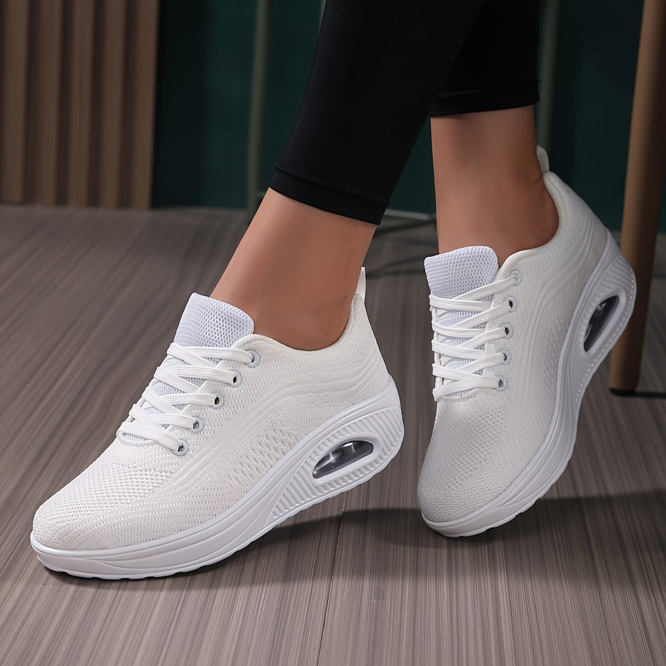 Women's Air Cushion Athletic Sneakers Breathable Walking Shoes