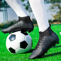 Boys Non Slip AG Football Cleat High Top Professional Soccer Cleats